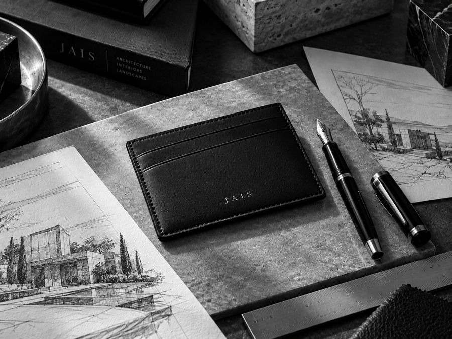 Intérieur architectural en noir et blanc